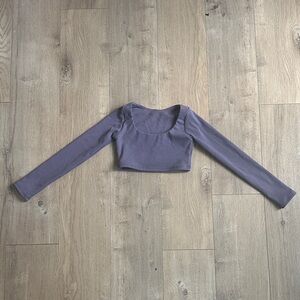 Tiger Friday Honest Long Sleeve Crop Top (ribbed) CL